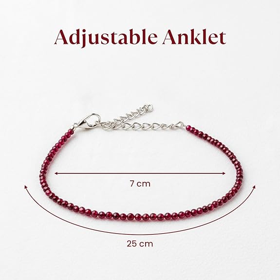 Garnet Anklet - GOOD HABITSS