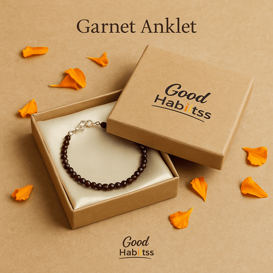 Garnet Anklet - GOOD HABITSS