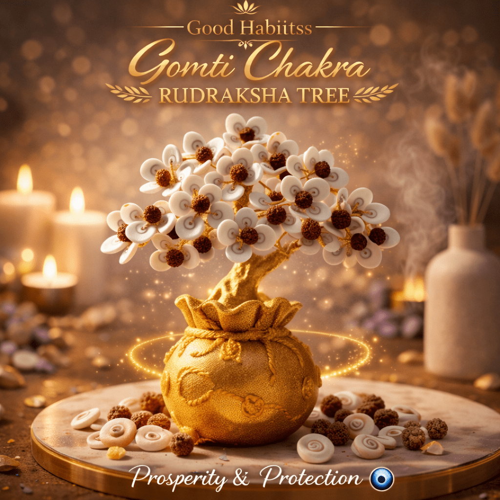 Gomti Chakra with Rudraksha Tree - GOOD HABITSS
