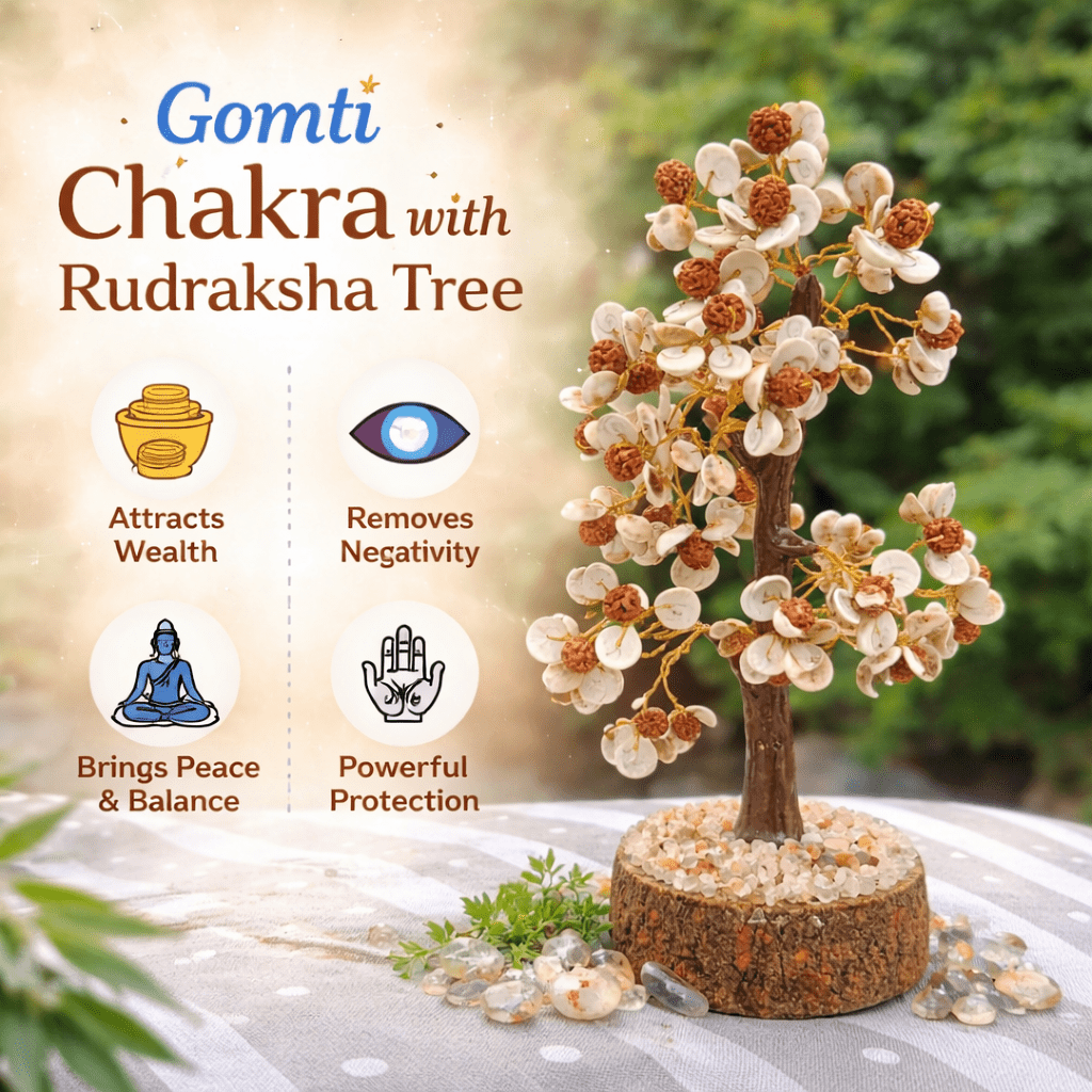 Gomti Chakra with Rudraksha Tree - GOOD HABITSS