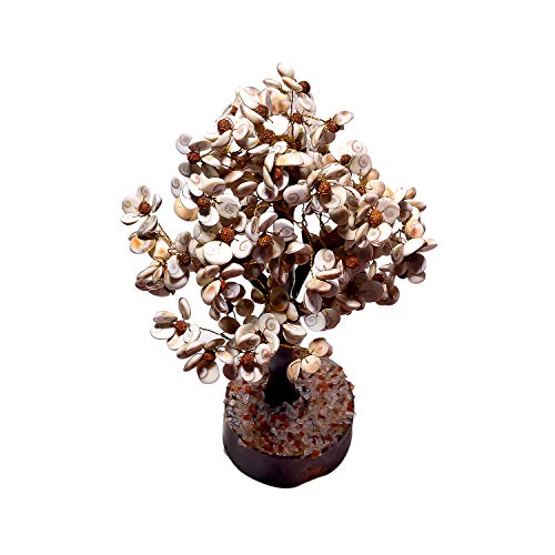 Good Habitss Stone and Rudraksha Gomti Chakra Tree with Rudraksha Beads - GOOD HABITSS