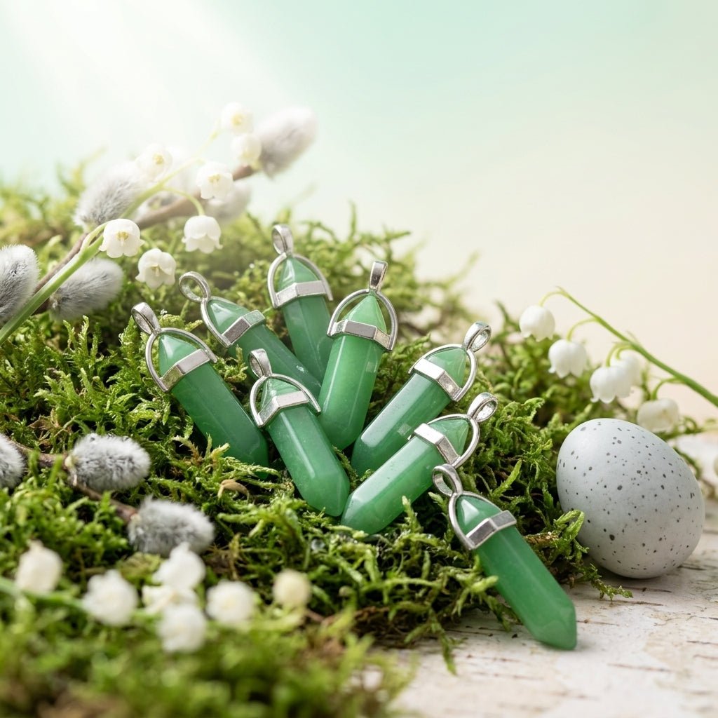 Green Aventurine Pencil Pendant - GOOD HABITSS