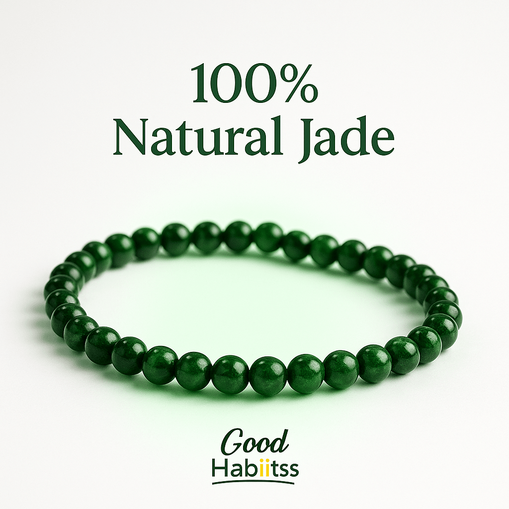 Green Jade Anklet - GOOD HABITSS