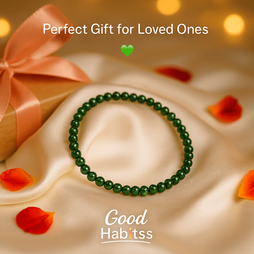 Green Jade Anklet - GOOD HABITSS