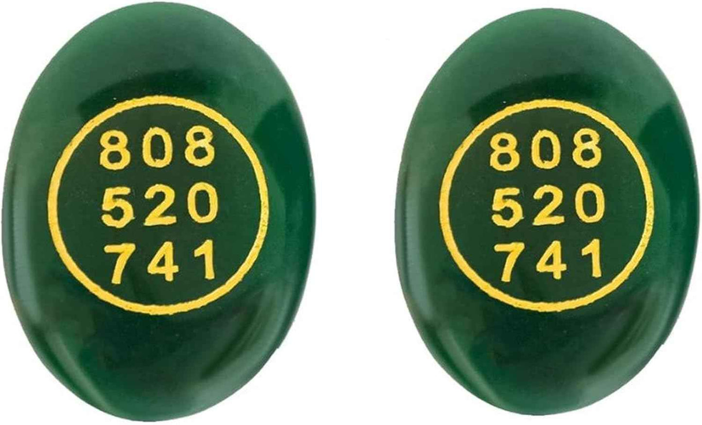 Green Jade Zibu Coin – Pack of 2 Pcs | Angelic Symbol + Grabovoi Code - GOOD HABITSS