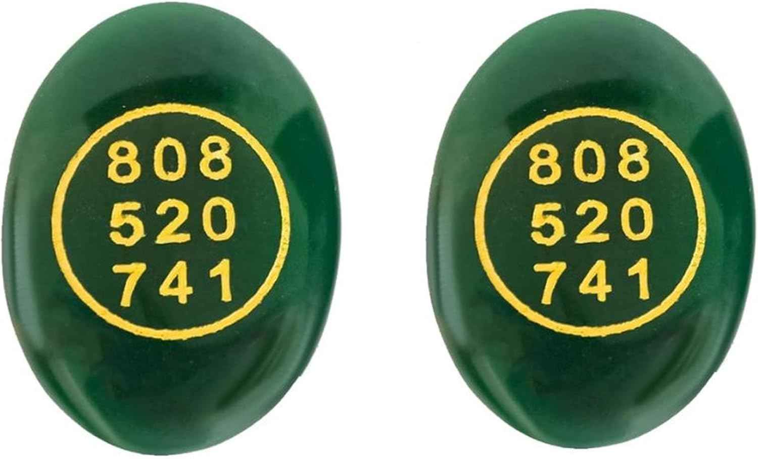 Green Jade Zibu Coin – Pack of 2 Pcs | Angelic Symbol + Grabovoi Code - GOOD HABITSS