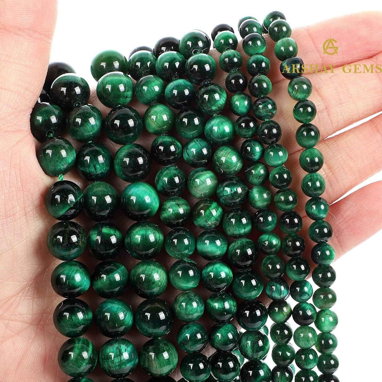 Green Tiger Eye String - GOOD HABITSS