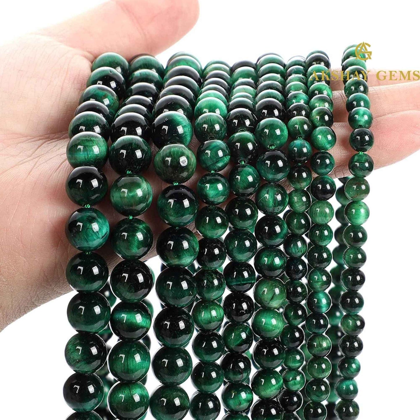 Green Tiger Eye String - GOOD HABITSS