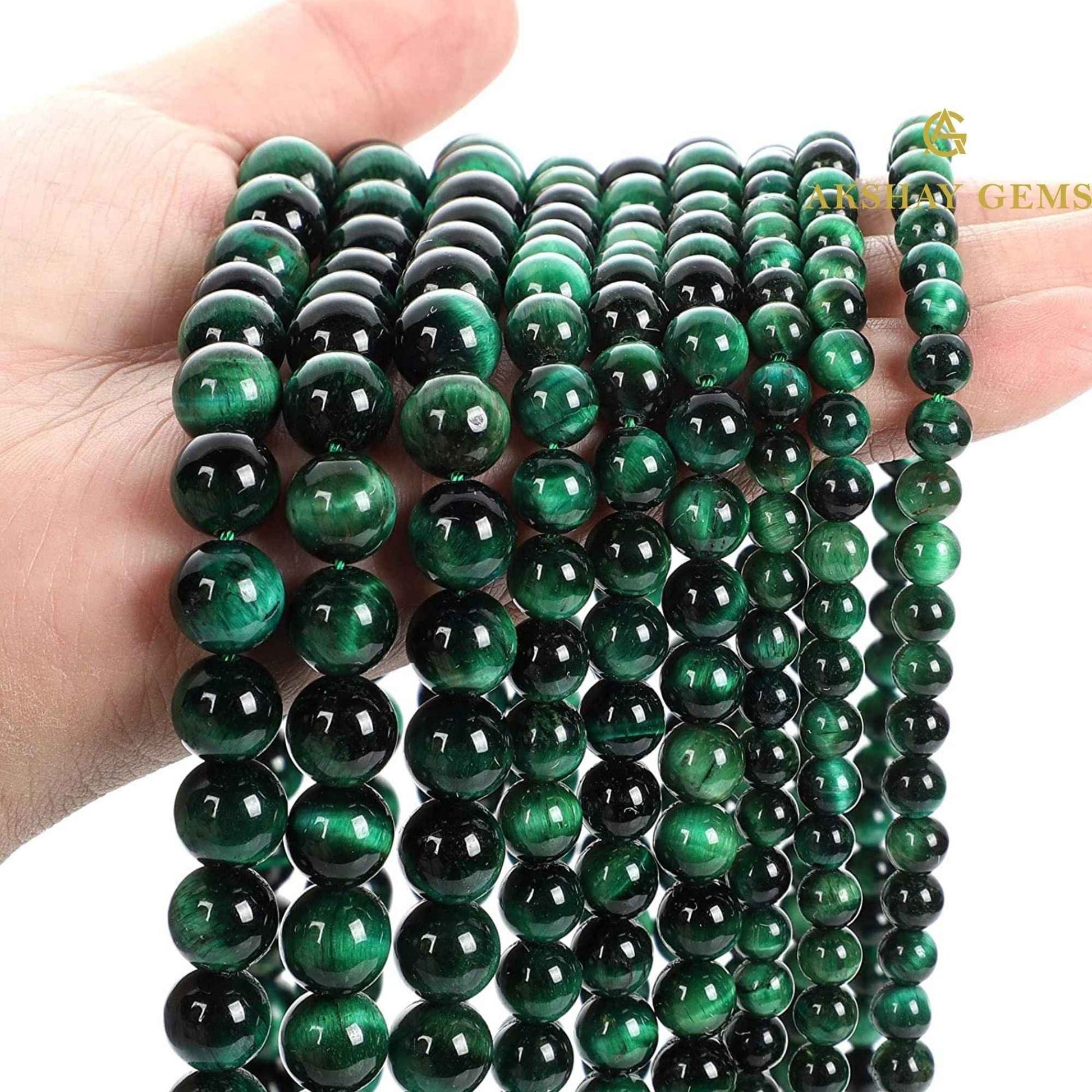Green Tiger Eye String - GOOD HABITSS