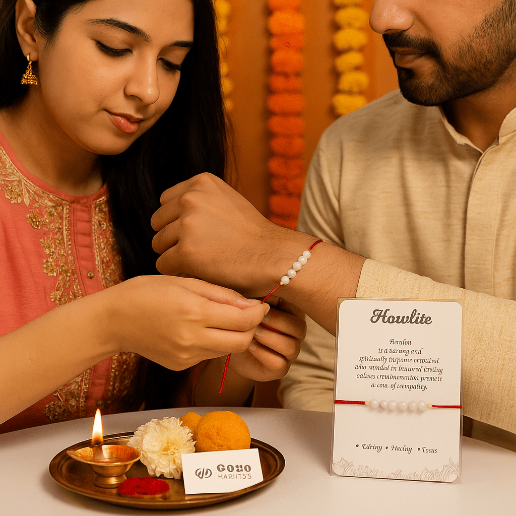 Howlite Healing Rakhi - GOOD HABITSS