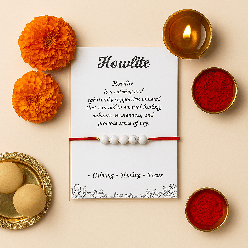 Howlite Healing Rakhi - GOOD HABITSS