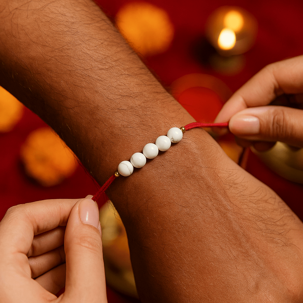 Howlite Healing Rakhi - GOOD HABITSS