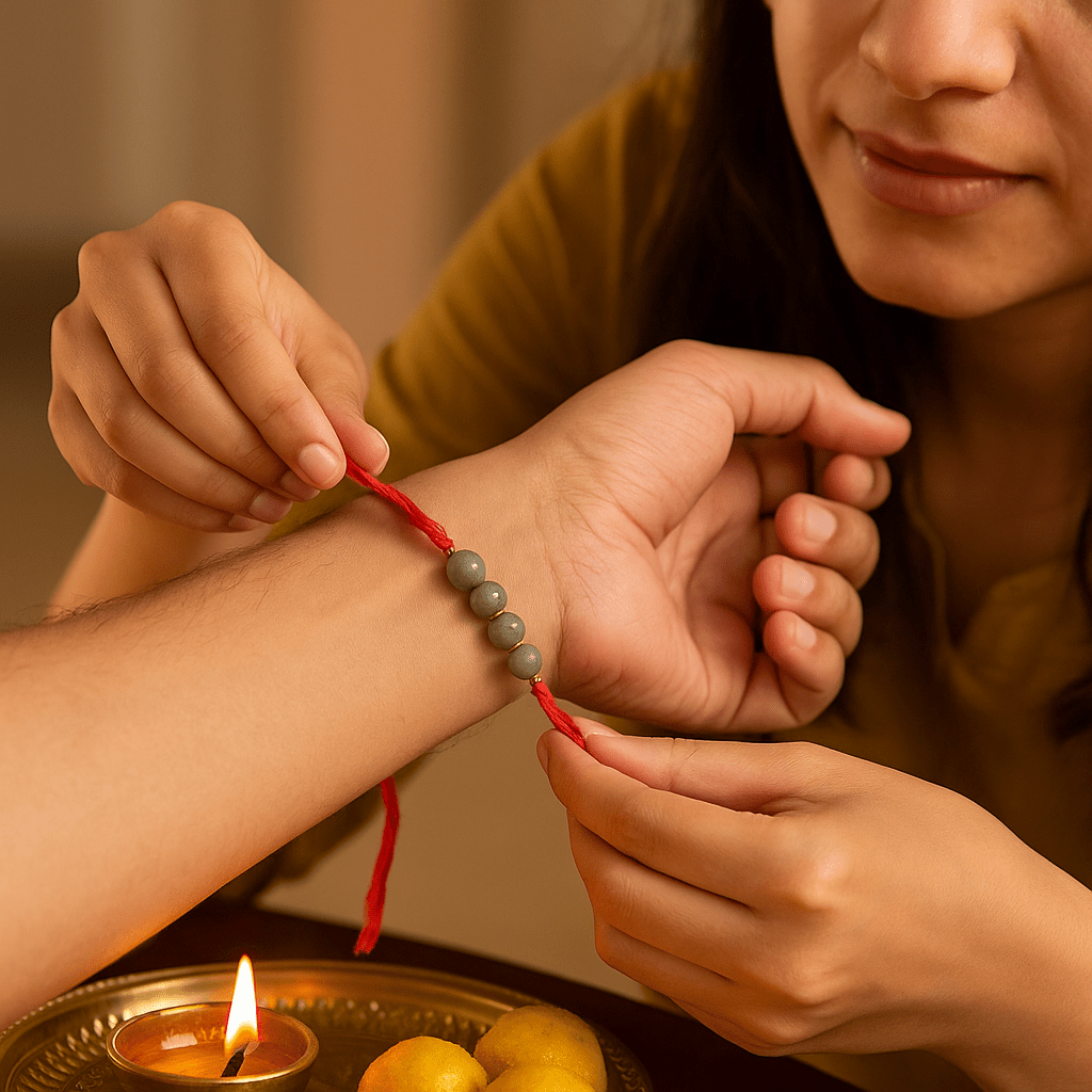 Labradorite Healing Rakhi - GOOD HABITSS