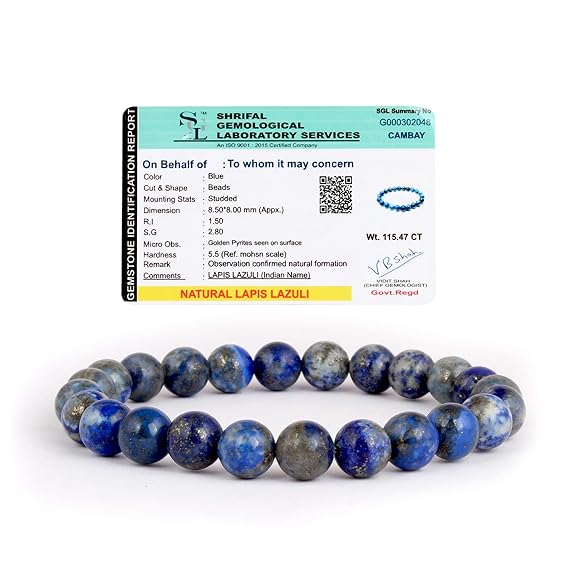 Lapis Lazuli Bracelet (8 MM) - GOOD HABITSS