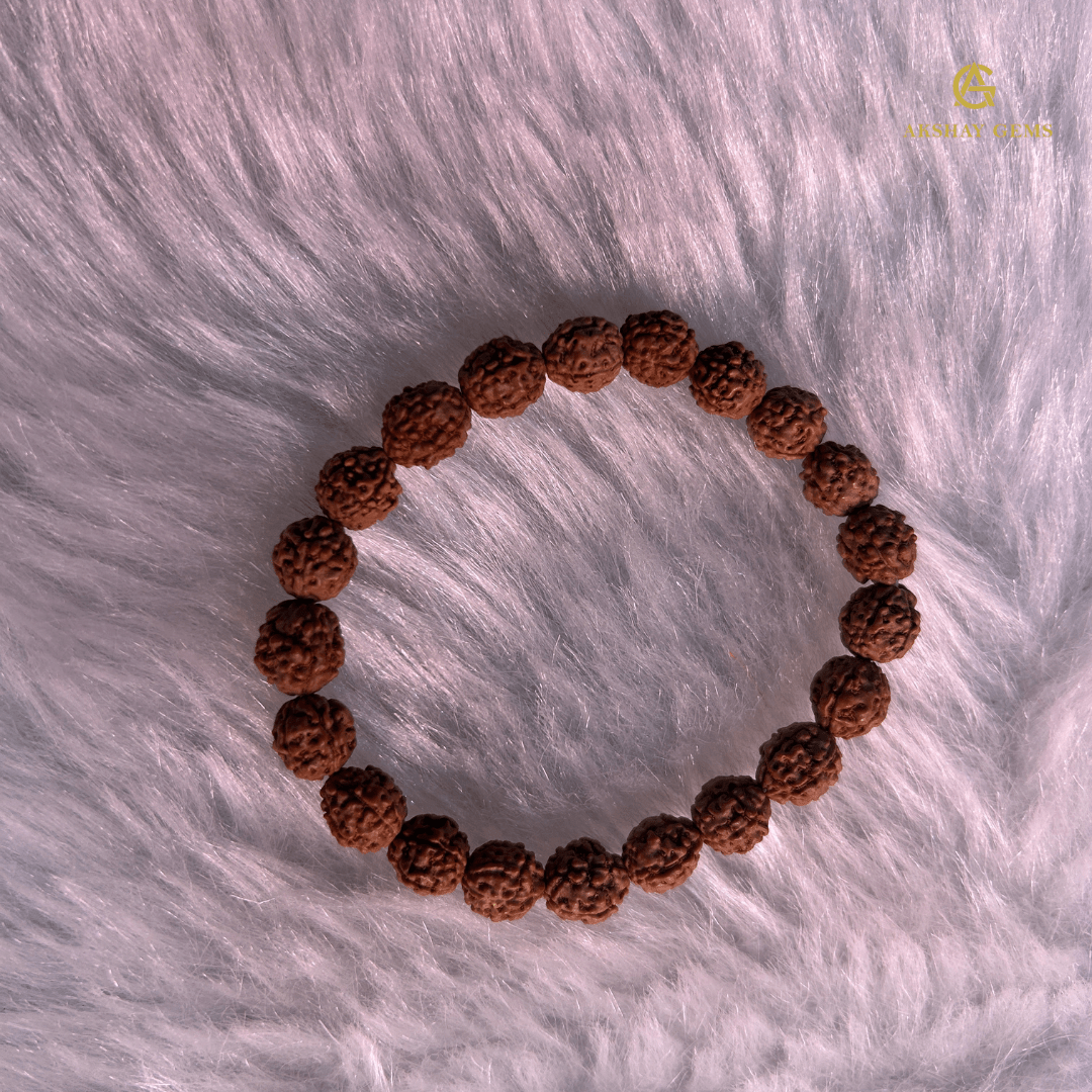Natural 5 MUKHI RUDRAKSHA BRACELET - GOOD HABITSS