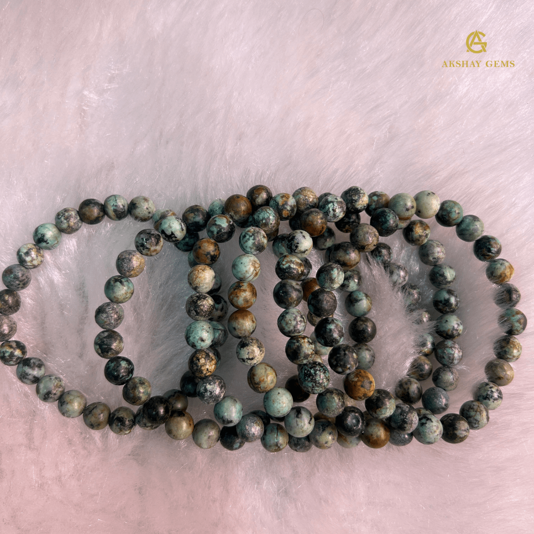 Natural African Turquoise Bracelet - GOOD HABITSS