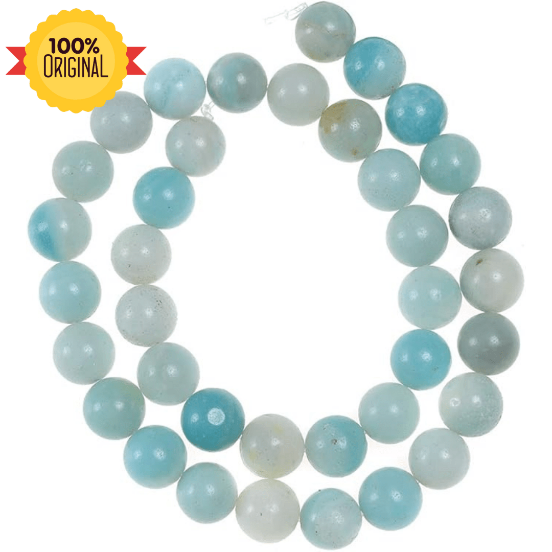 Natural Blue Amazonite String - GOOD HABITSS