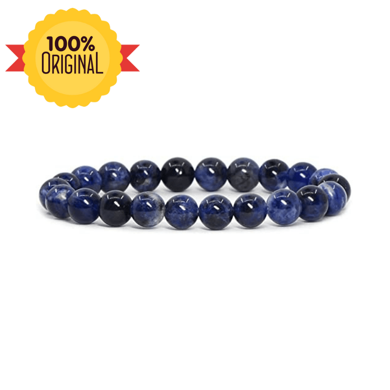 Natural Blue Sodalite Bracelet - GOOD HABITSS