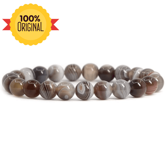 Natural Botswana Agate Bracelet - GOOD HABITSS