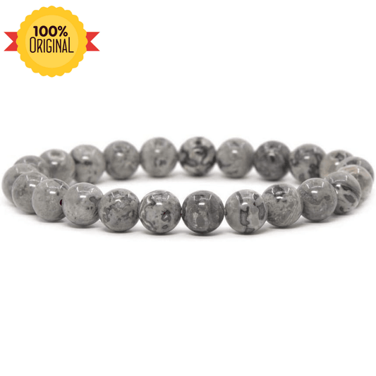 Natural Grey Jasper Bracelet - GOOD HABITSS