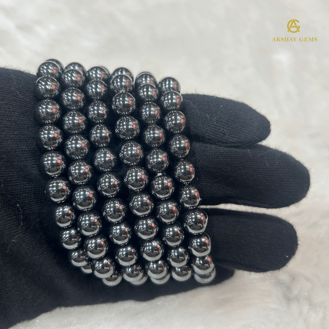 Natural Hematite Bracelet - GOOD HABITSS