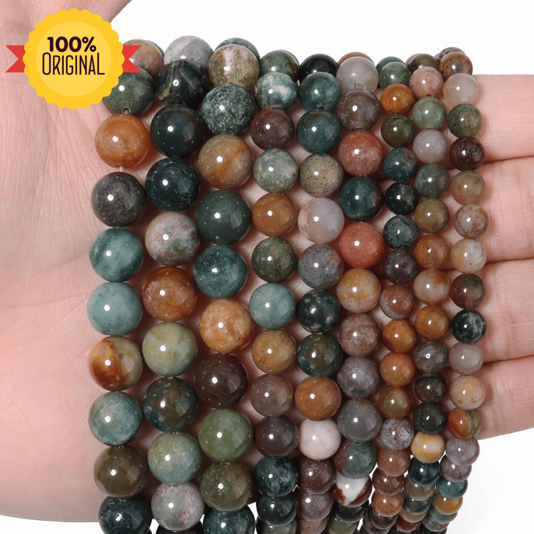 Natural INDIAN BLOODSTONE STRING - GOOD HABITSS