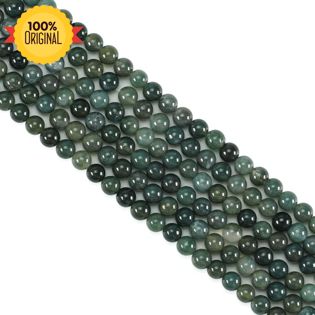 Natural Moss Agate String - GOOD HABITSS