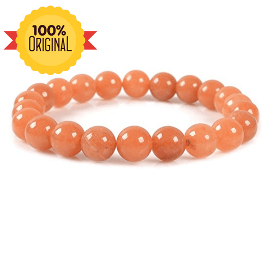 Natural Orange aventurine Bracelet - GOOD HABITSS