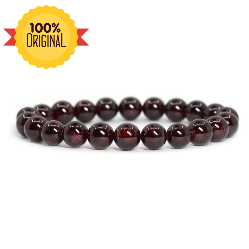 Natural Red Garnet Bracelet - GOOD HABITSS