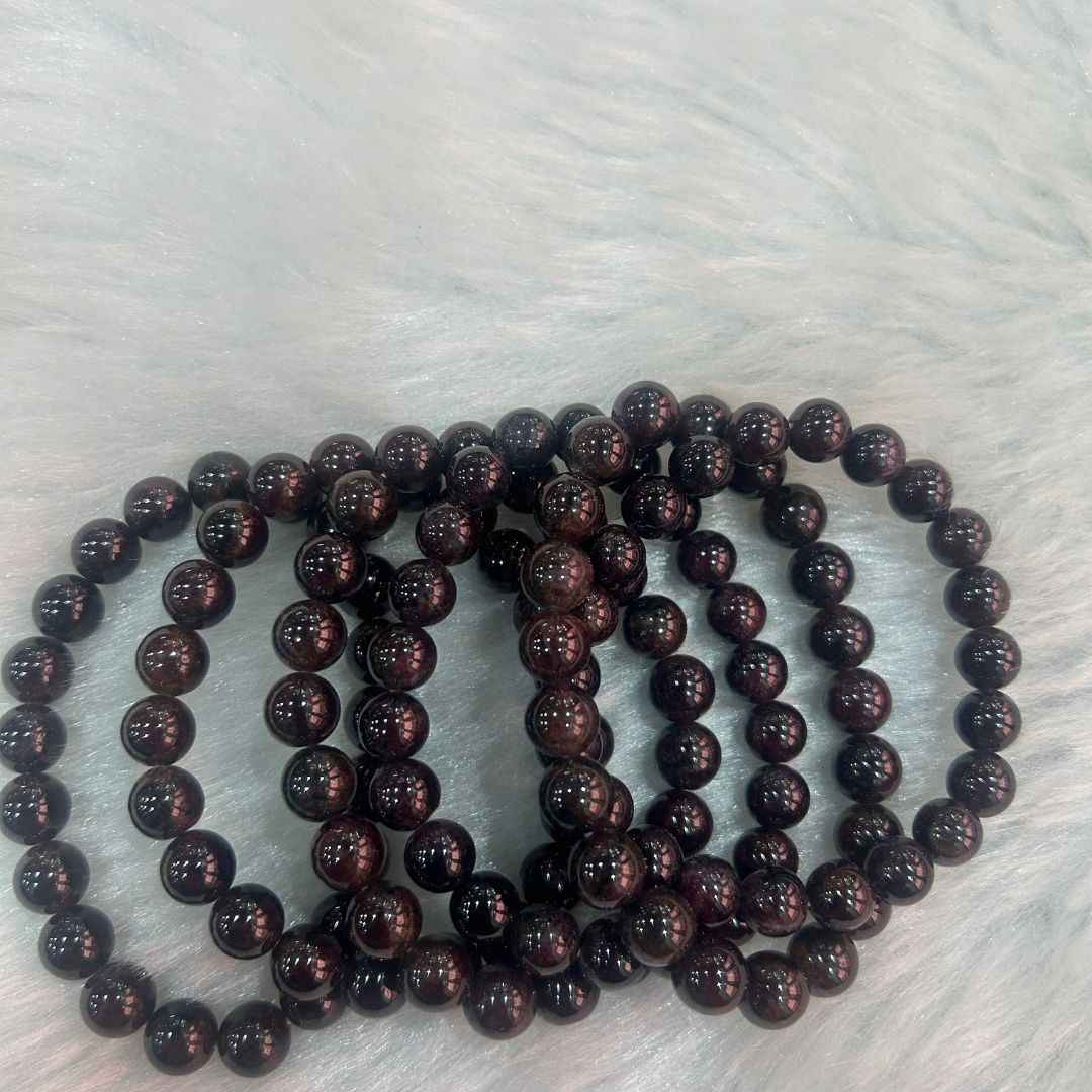 Natural Red Garnet Bracelet - GOOD HABITSS