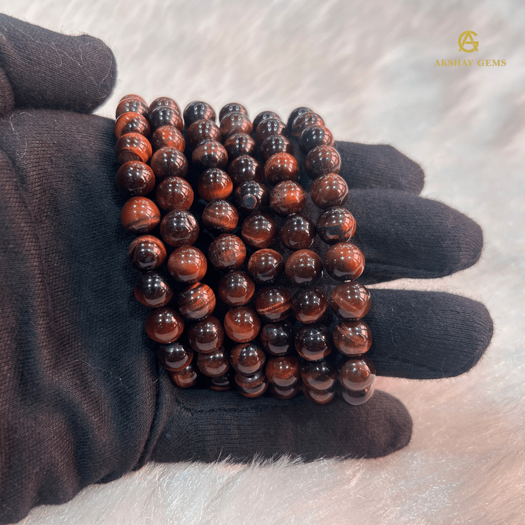 Natural Red Tiger Eye Bracelet - GOOD HABITSS