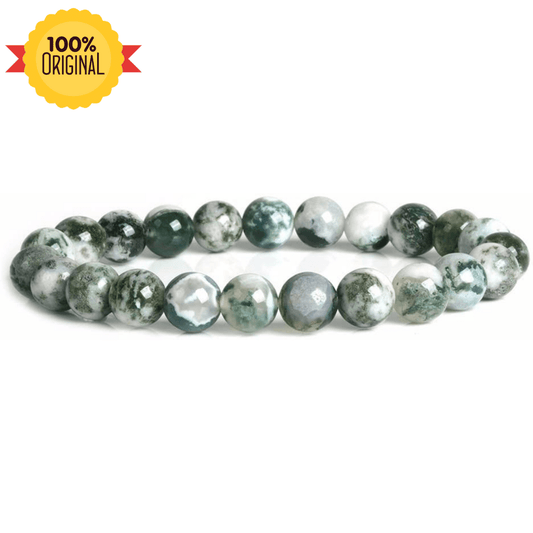 Natural Tree Agate Bracelet - GOOD HABITSS