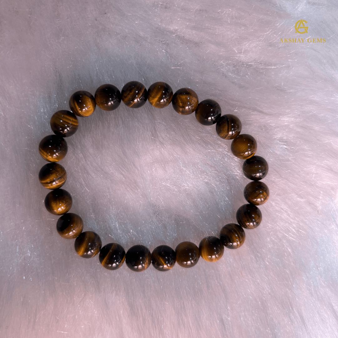 Natural Yellow Tiger Eye Bracelet - GOOD HABITSS