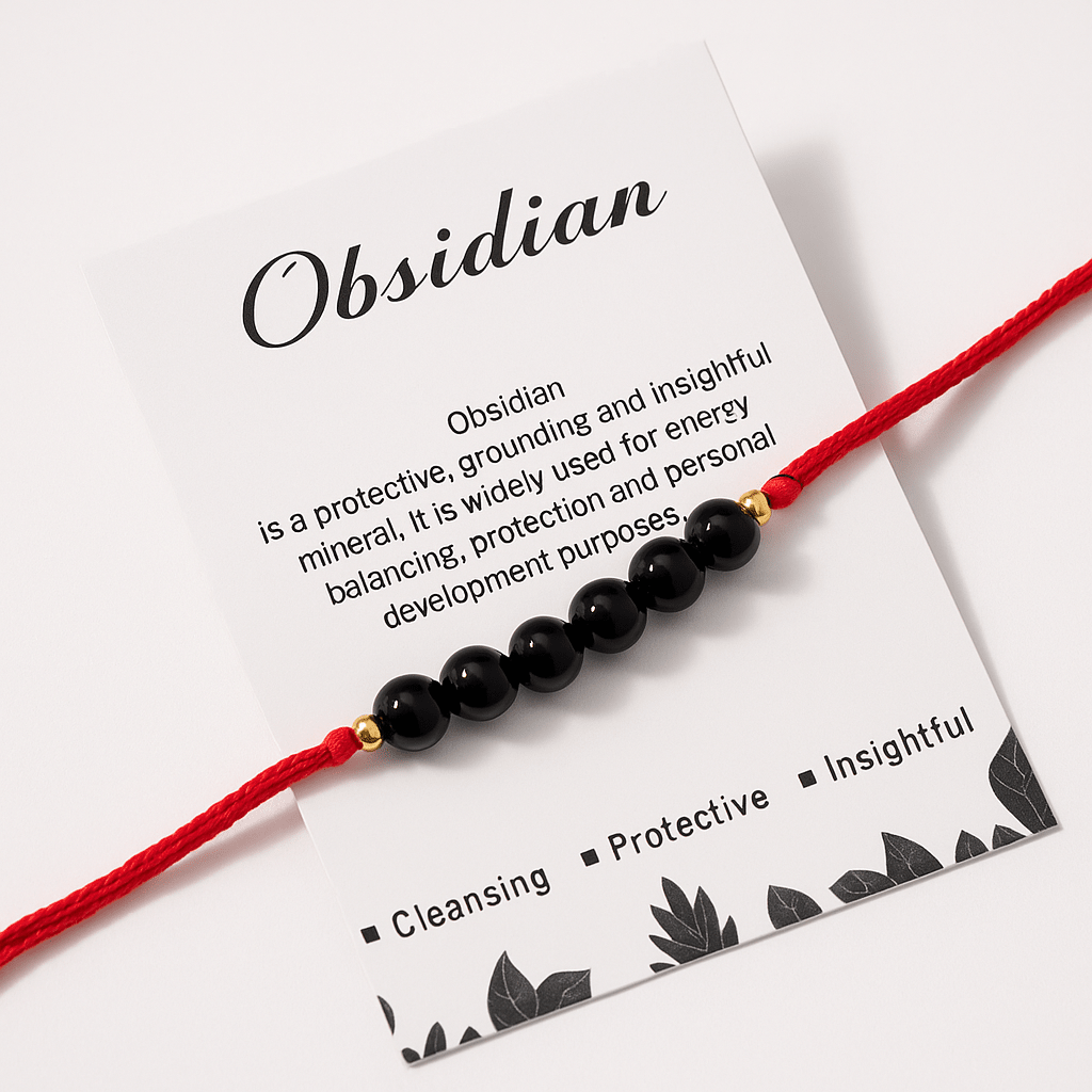 Obsidian Healing Rakhi - GOOD HABITSS