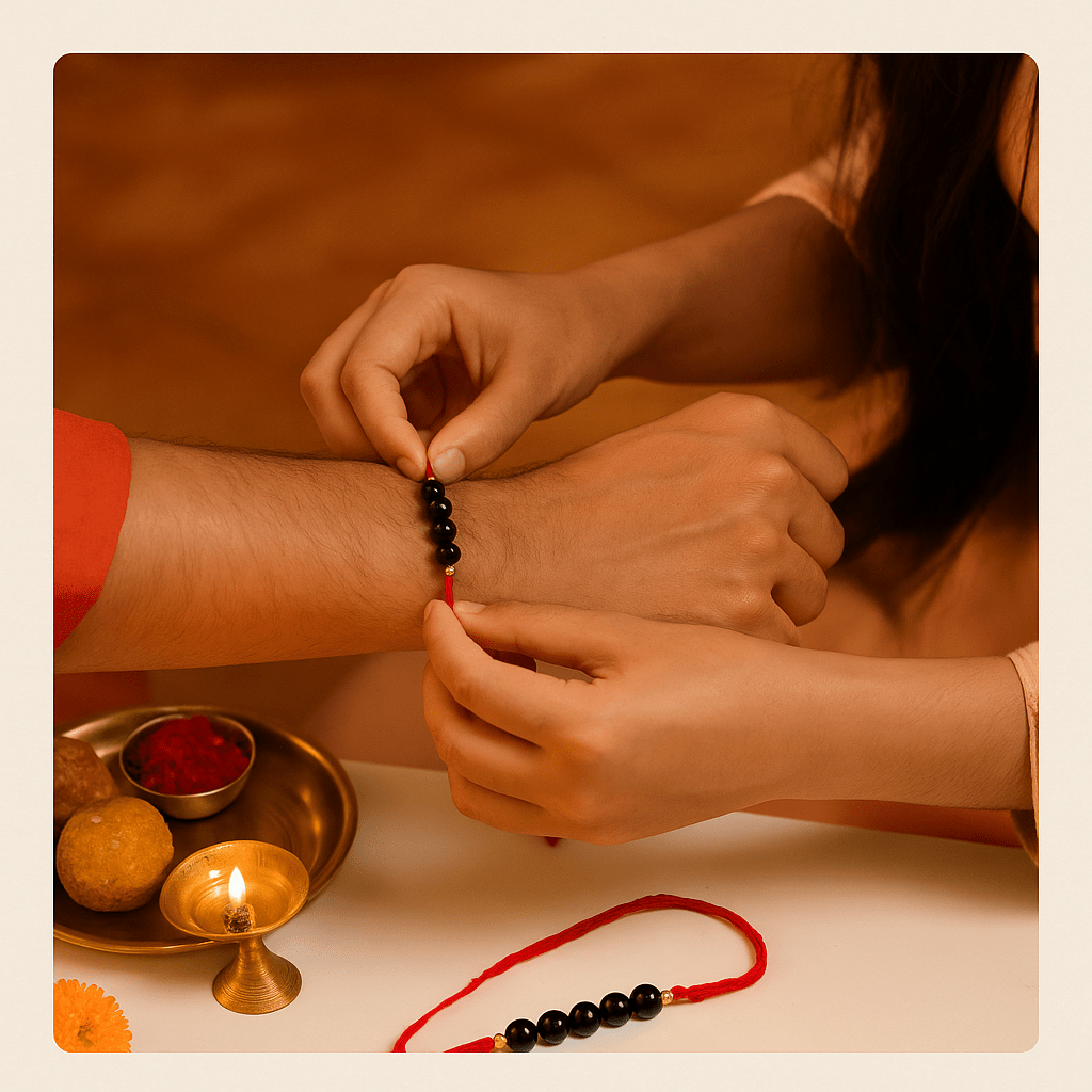 Obsidian Healing Rakhi - GOOD HABITSS