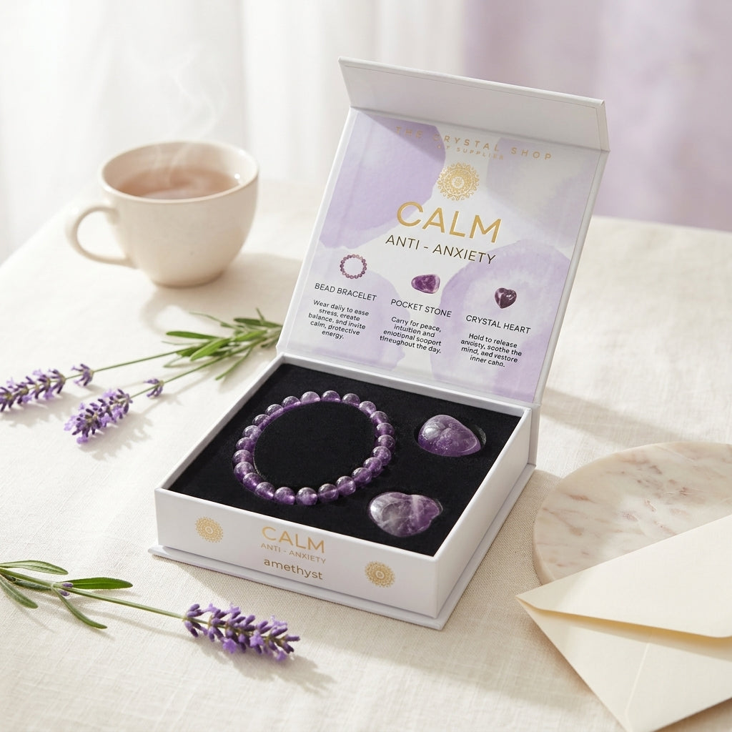 Amethyst Crystal Gift Set – Lifestyle Décor – Good Habiitss