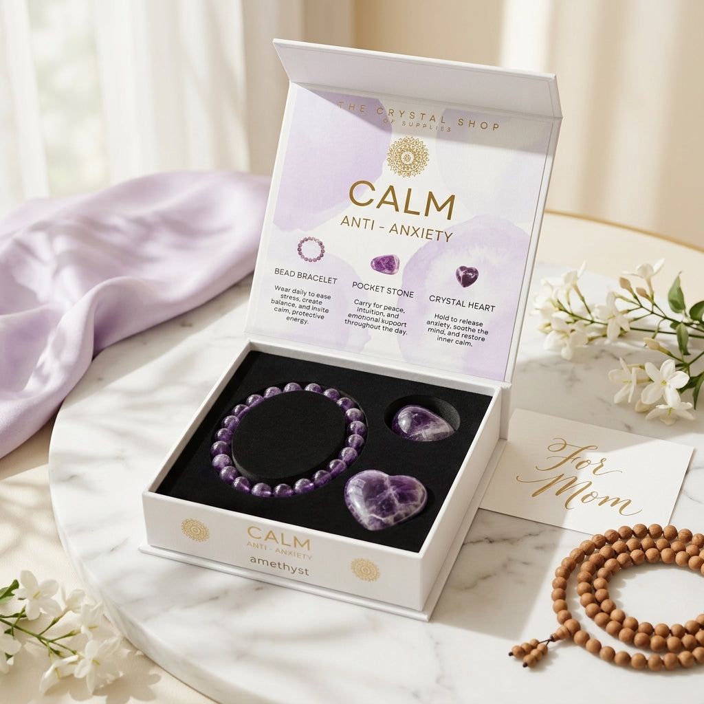 Amethyst Crystal Gift Set – Lifestyle Décor – Good Habiitss
