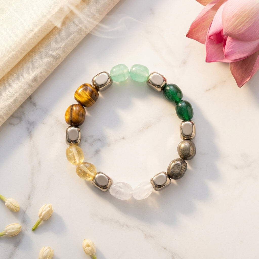 Money Magnet Tumbles Bracelet