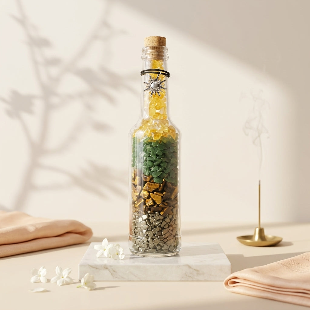 Money Magnet Crystal Energy Bottle