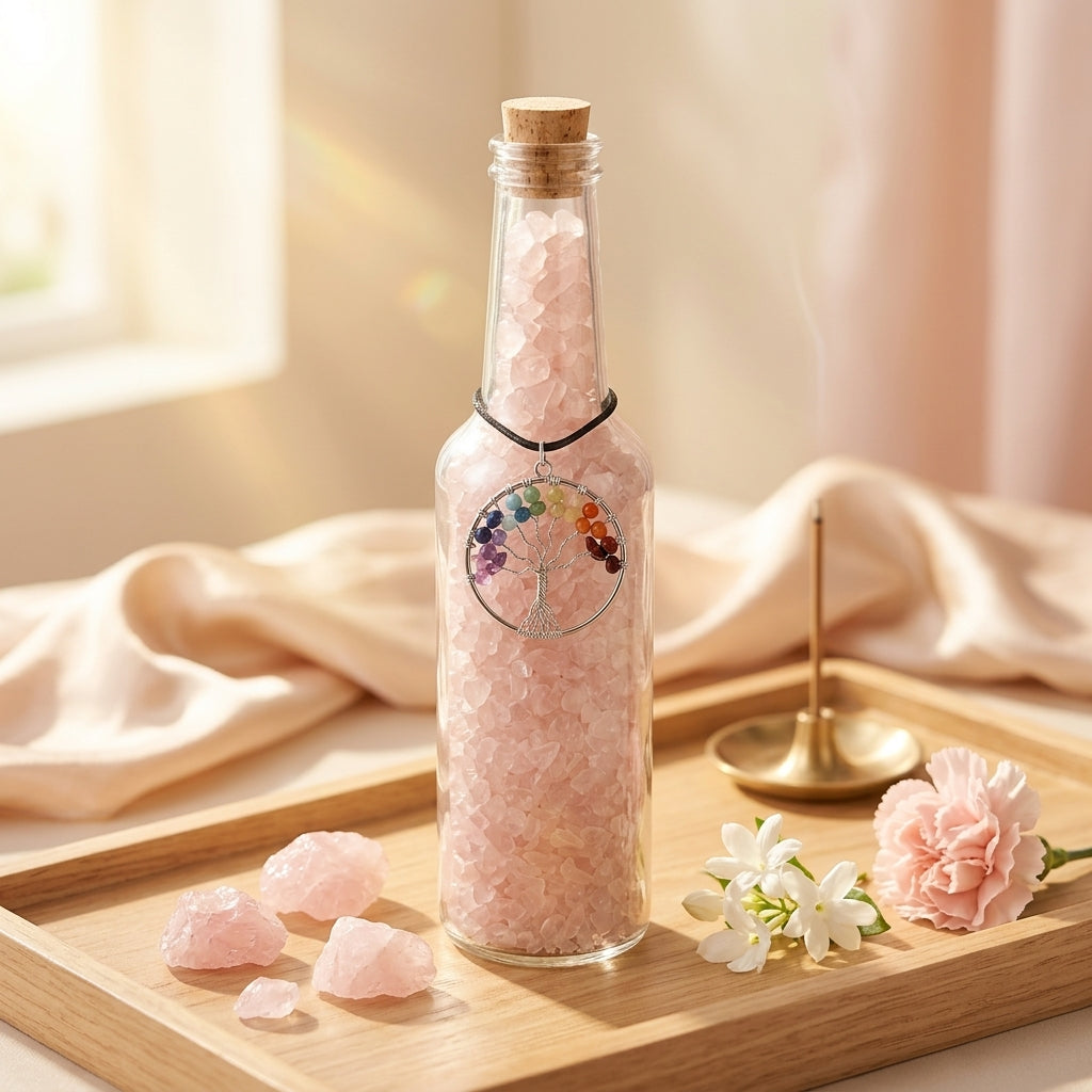 Divine Love Energy Crystal Bottle