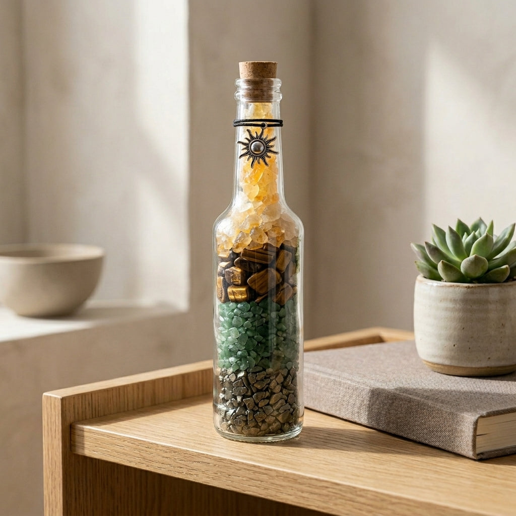 Money Magnet Crystal Energy Bottle