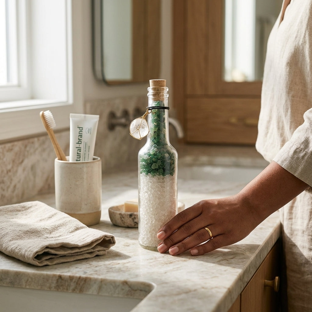 Guardian of Growth Crystal Energy Bottle