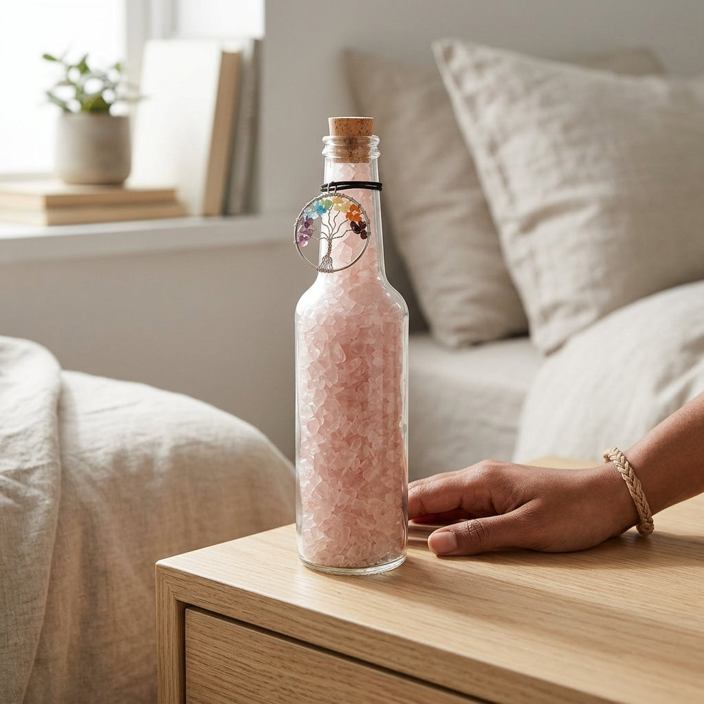 Divine Love Energy Crystal Bottle