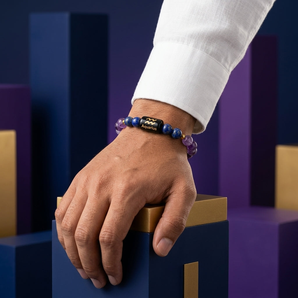 Aquarius Zodiac Bracelet