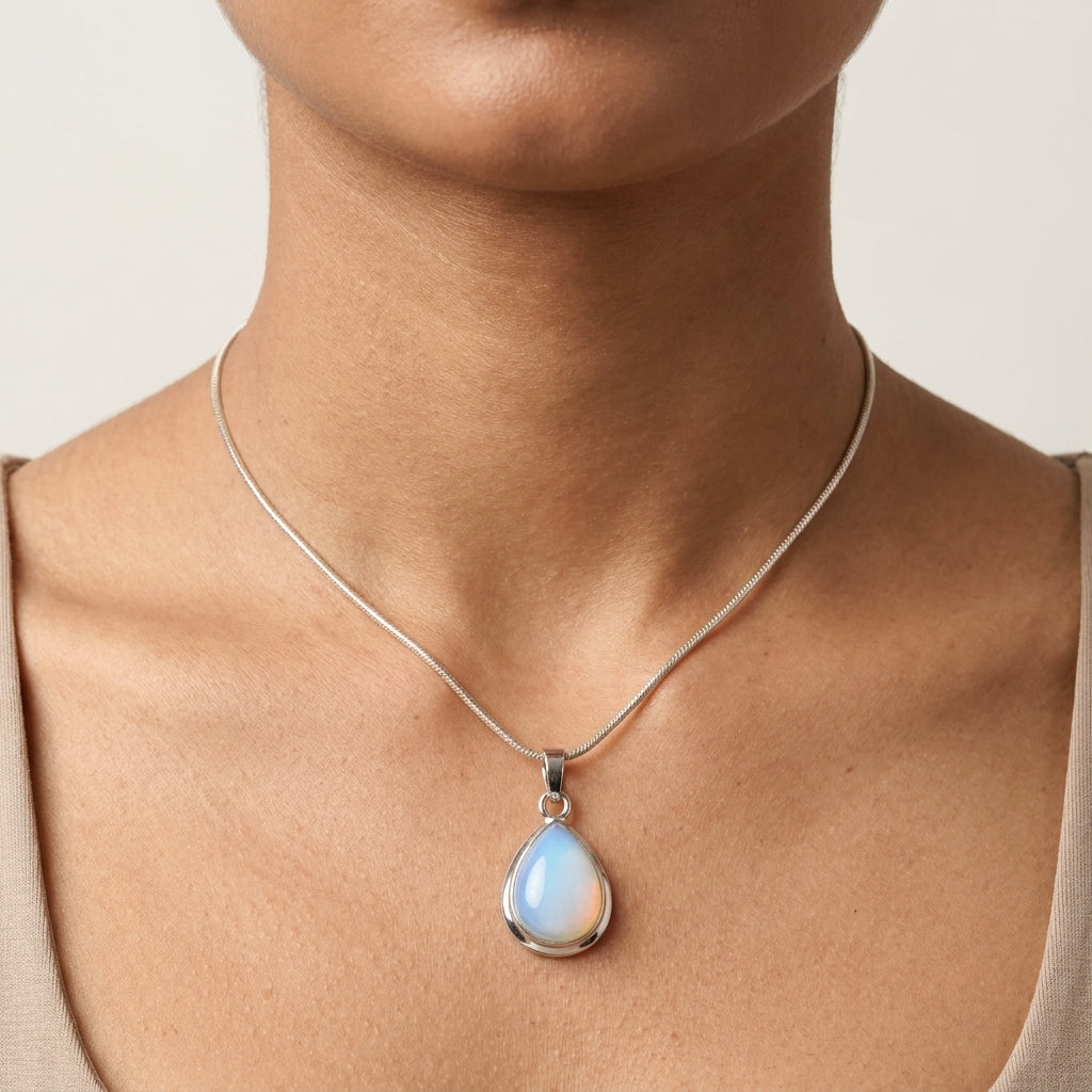 Opalite Teardrop Pendant
