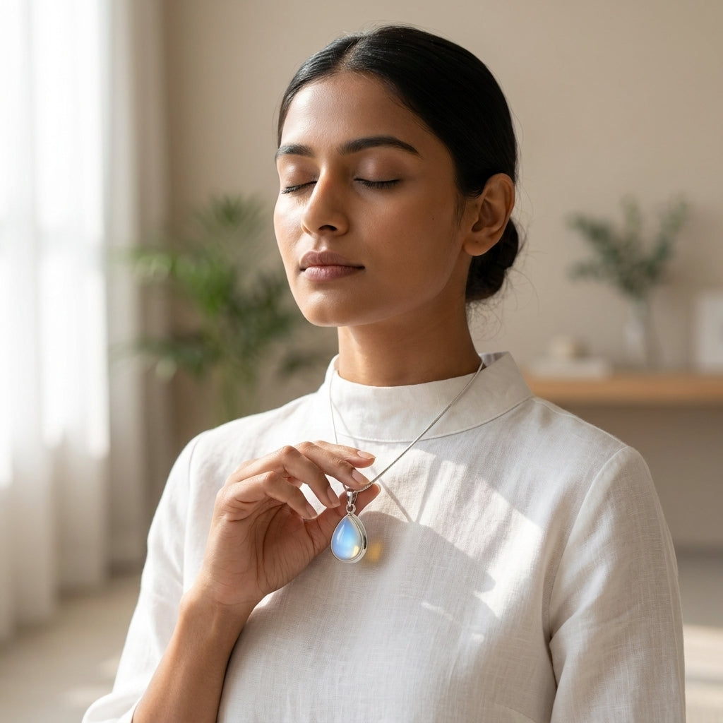 Opalite Teardrop Pendant