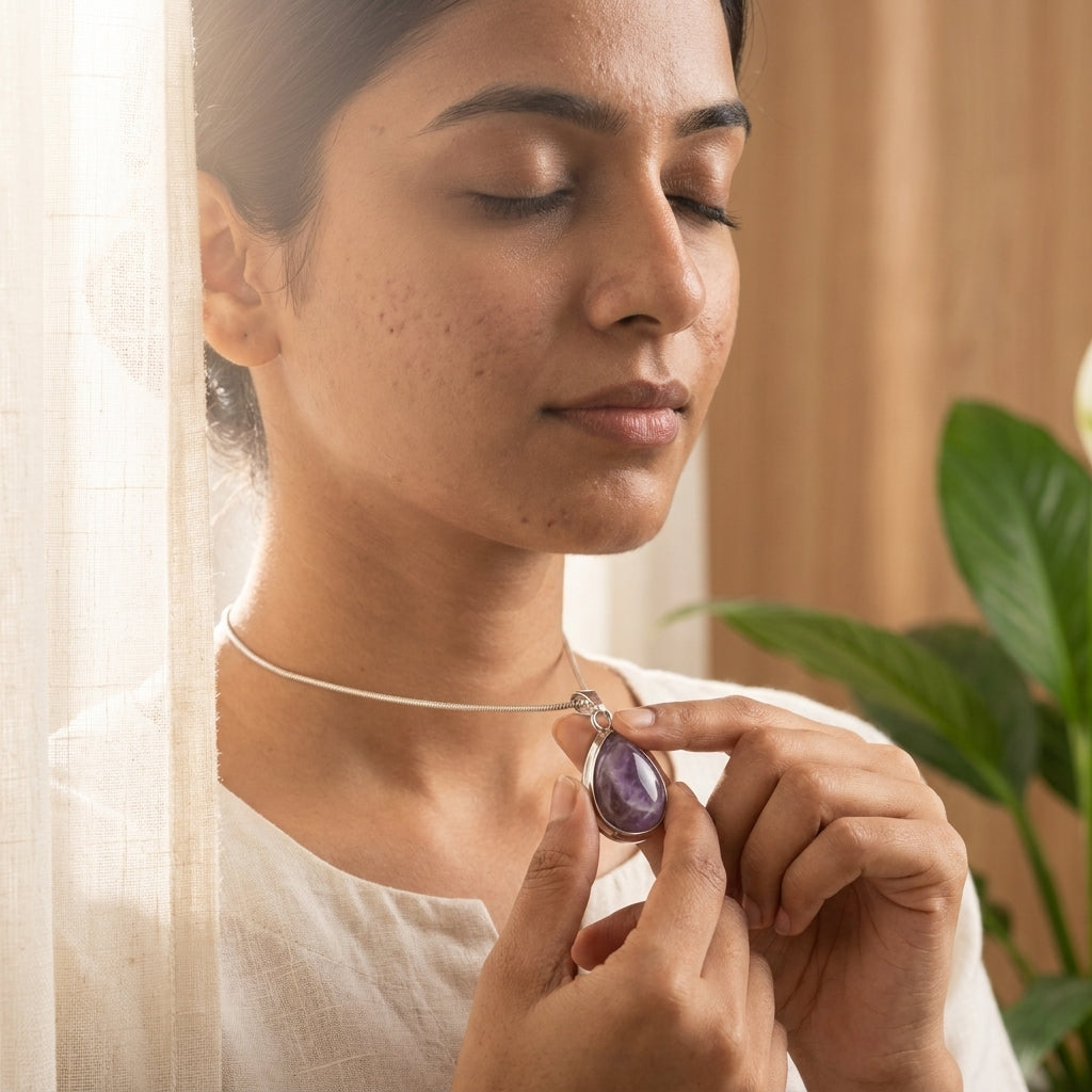 Amethyst Teardrop Pendant