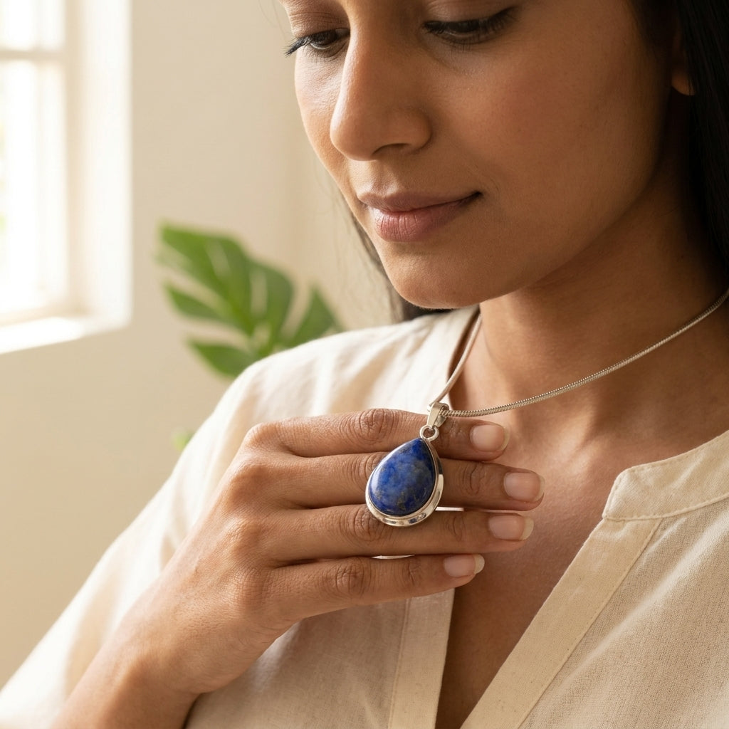 Lapis Lazuli Teardrop Pendant
