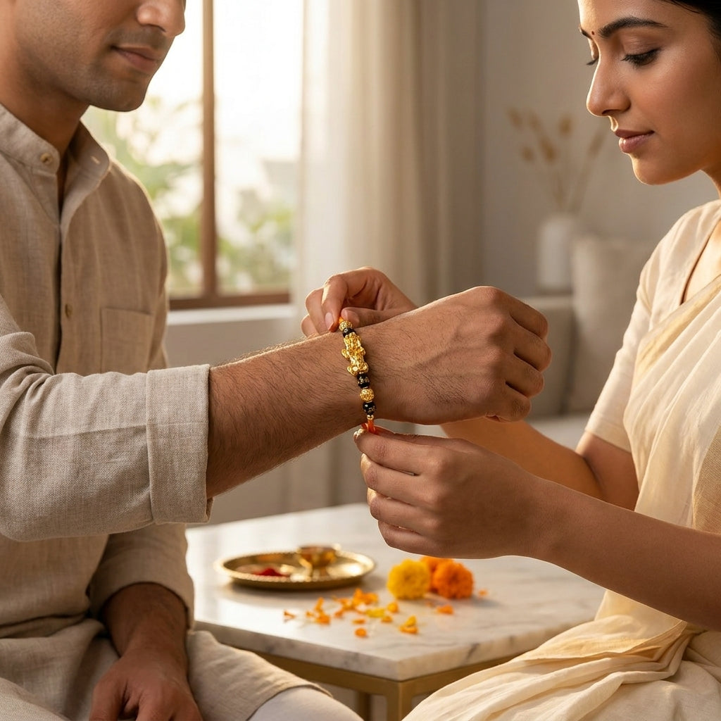 Om Mani Pixiu Rakhi – Traditional Symbol Raksha Bandhan Gift – Good Habiitss