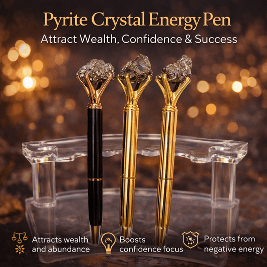 Pyrite Crystal Energy Pen - GOOD HABITSS